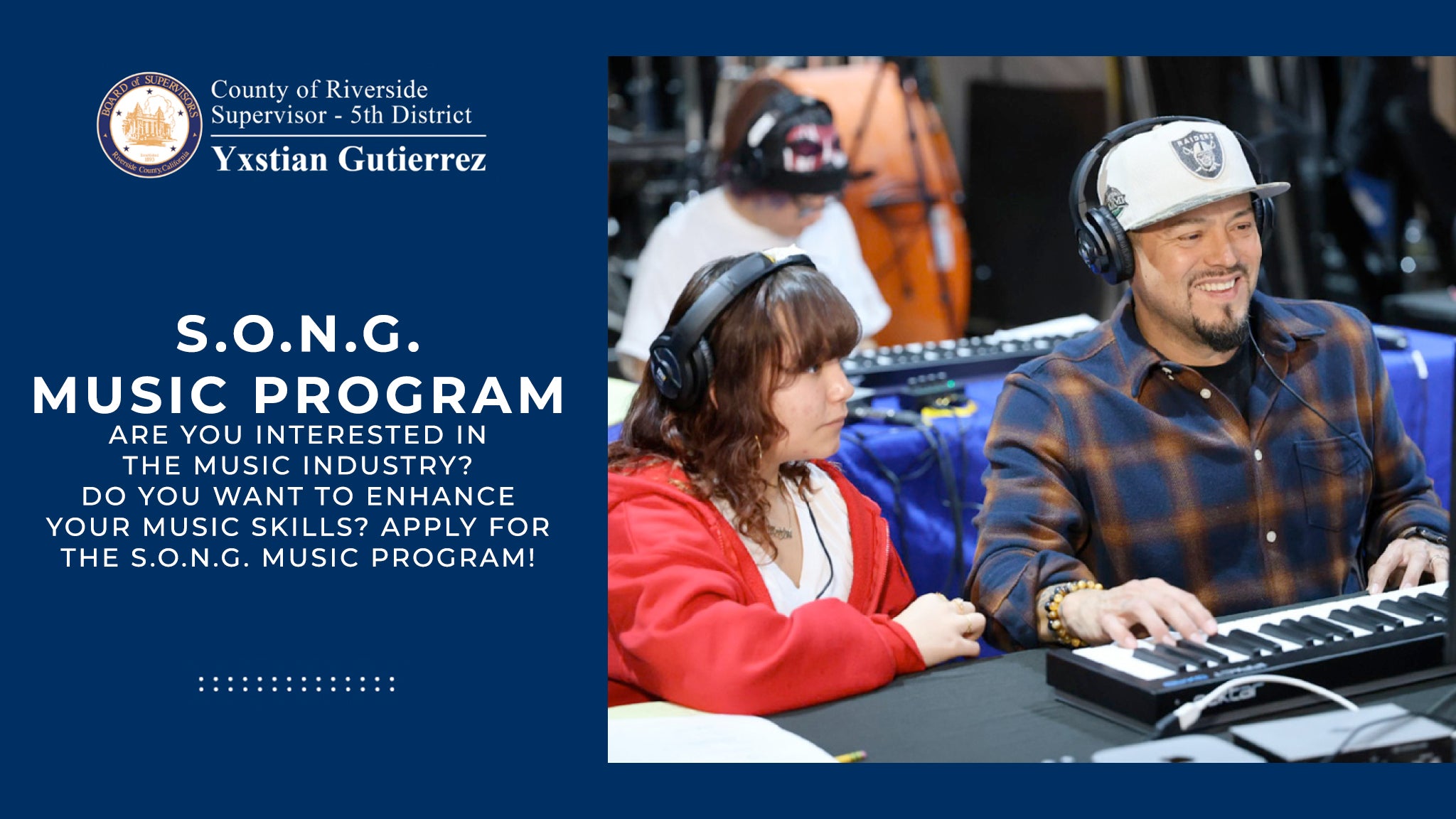 SONG program with Riverside County – Andy Vargas Foundation